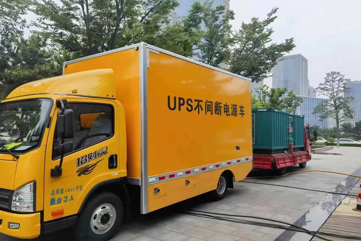 海州发电机租赁施工现场